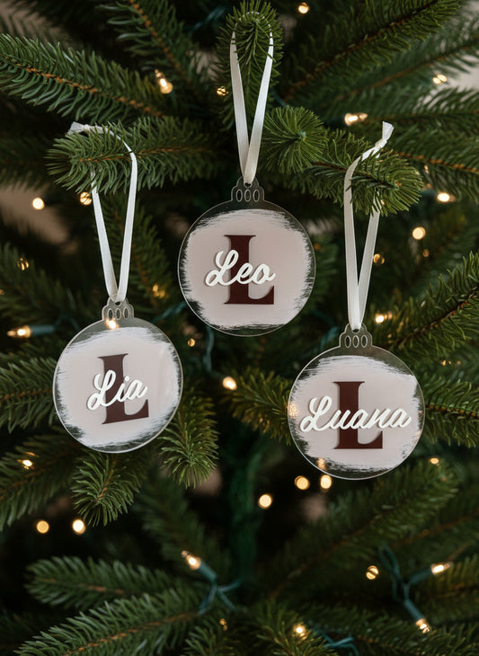 Personalisierter Weihnachtsanhänger Name