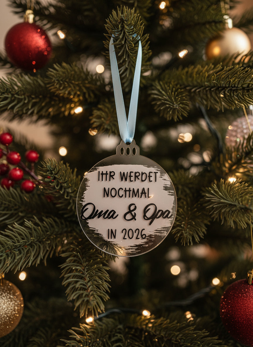 Weihnachtsbaumanhänger Oma & Opa