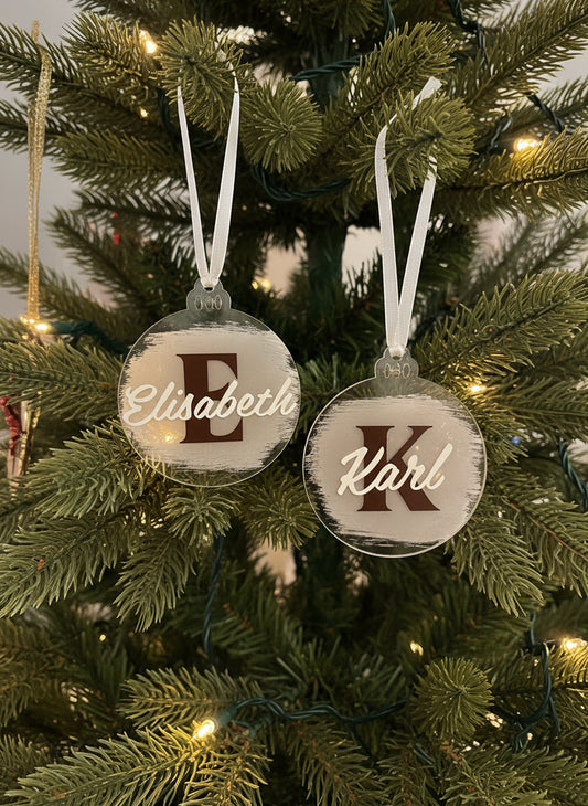 Personalisierter Weihnachtsanhänger Name