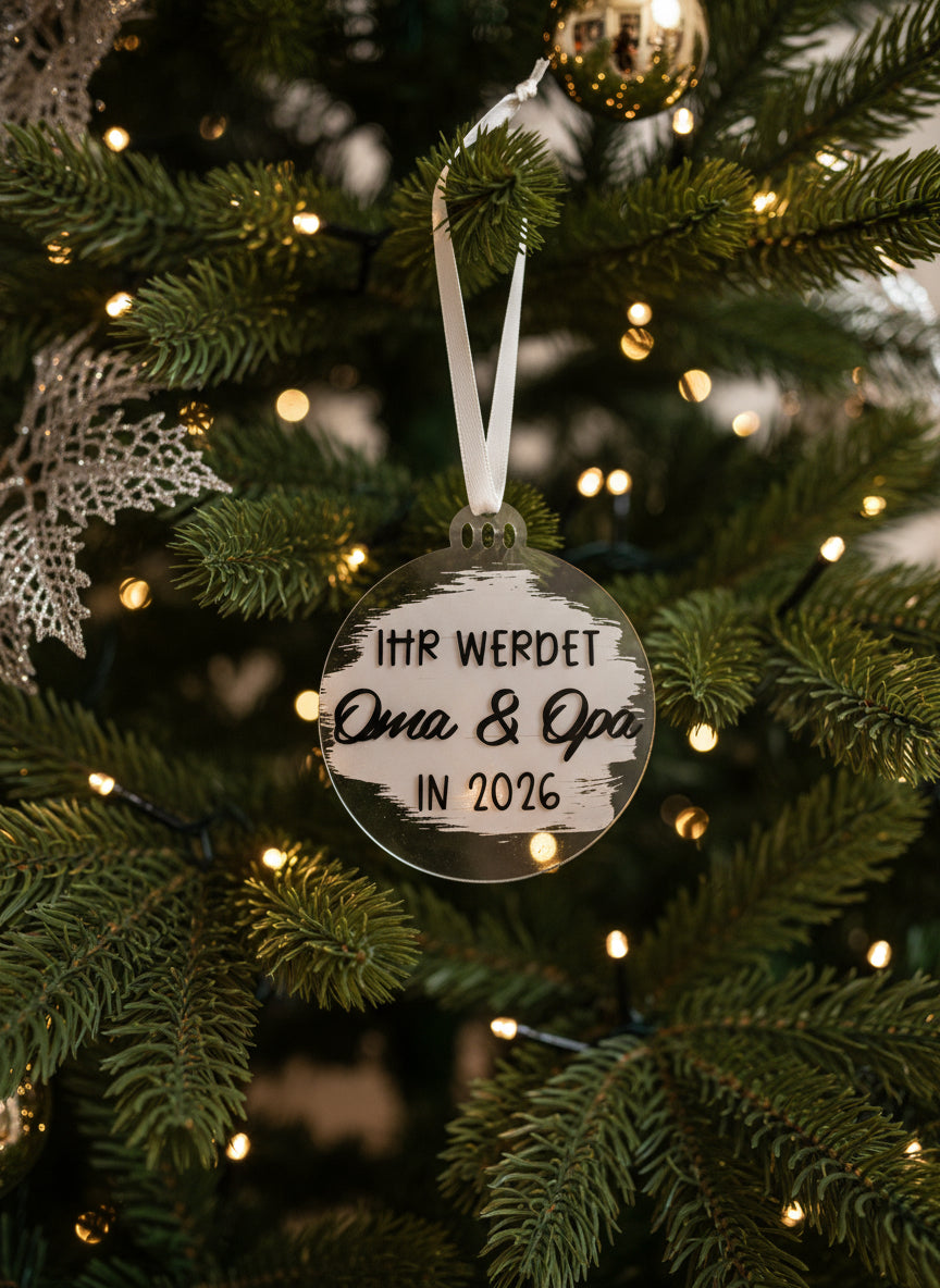 Weihnachtsbaumanhänger Oma & Opa