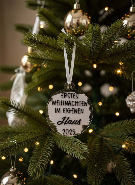 Weihnachtsbaumanhänger Haus
