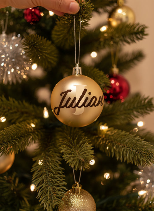 Personalisierte Weihnachtsbaumkugel