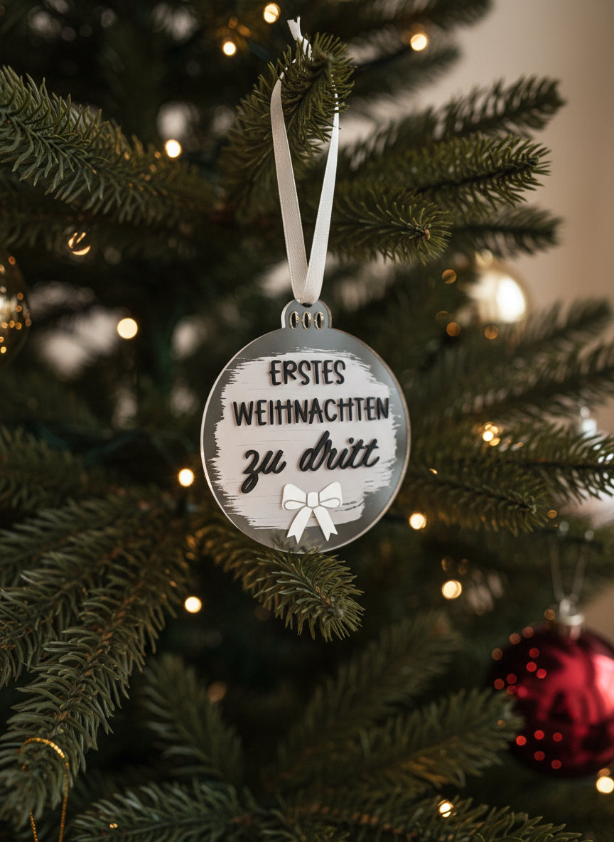 Weihnachtsanhänger "erstes Weihnachten gemeinsam"