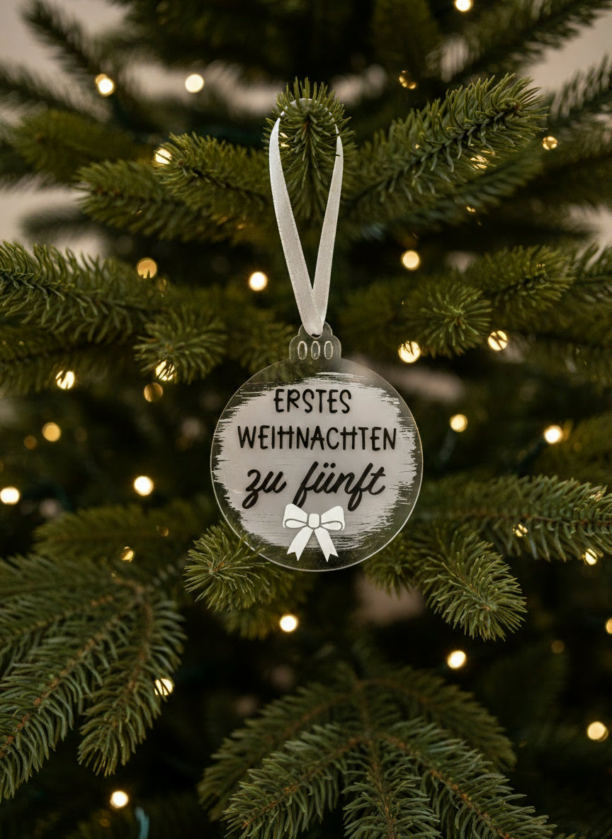 Weihnachtsanhänger "erstes Weihnachten gemeinsam"