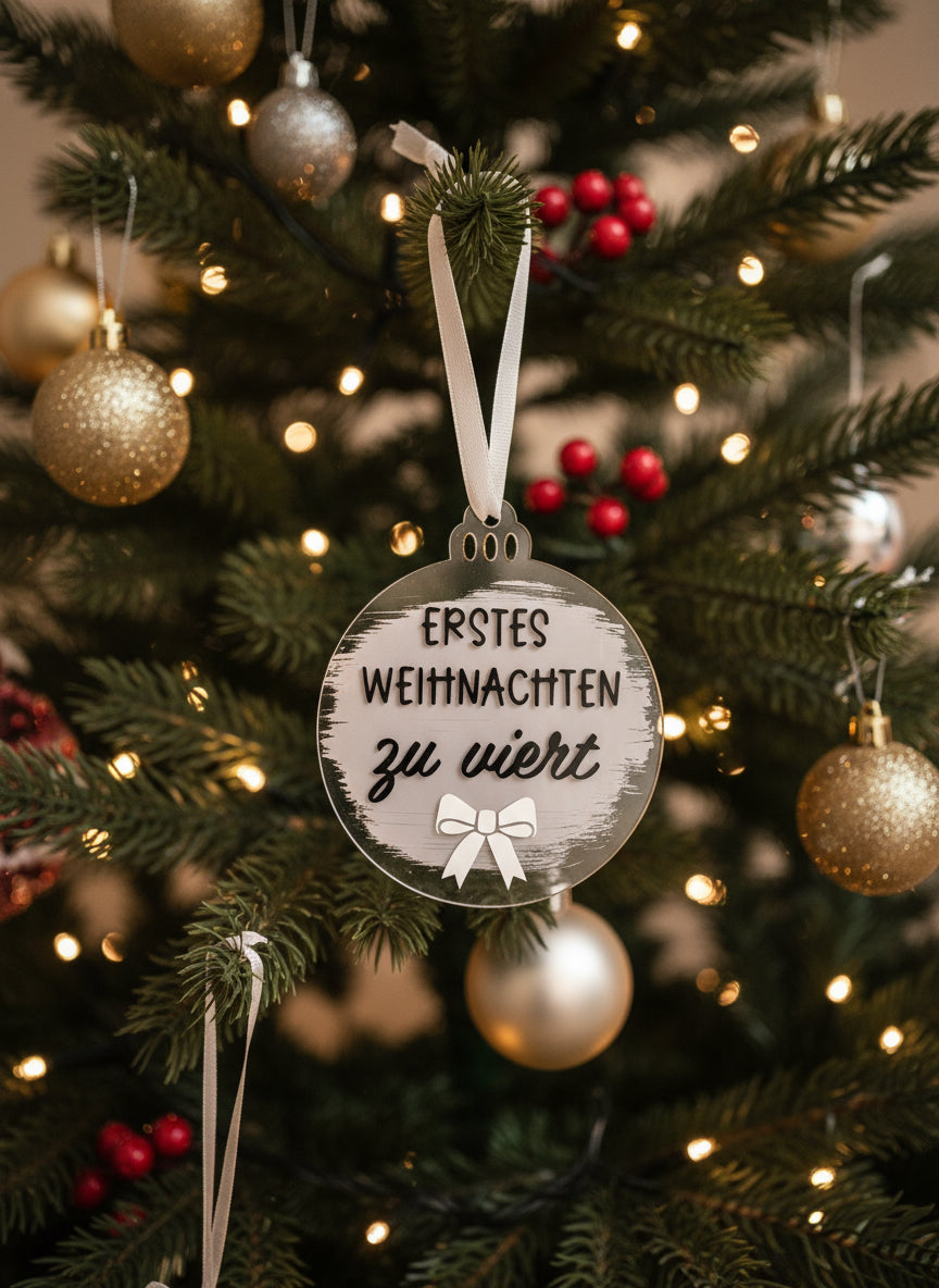 Weihnachtsanhänger "erstes Weihnachten gemeinsam"